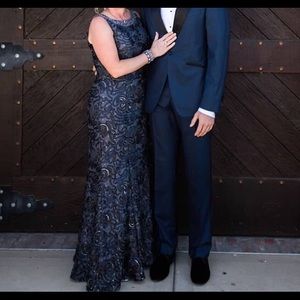 Ignite Evenings Sleeveless Beaded Gown